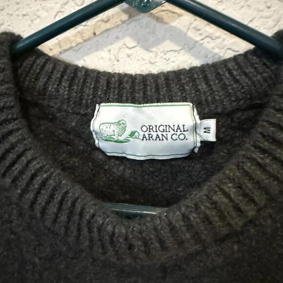 NWOT Vintage Aran Irish Super Soft 100% Merino Wool Sweater Size Kids Medium - Picture 6 of 7